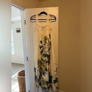 Maeve Anthropologie maxi dress, floral print